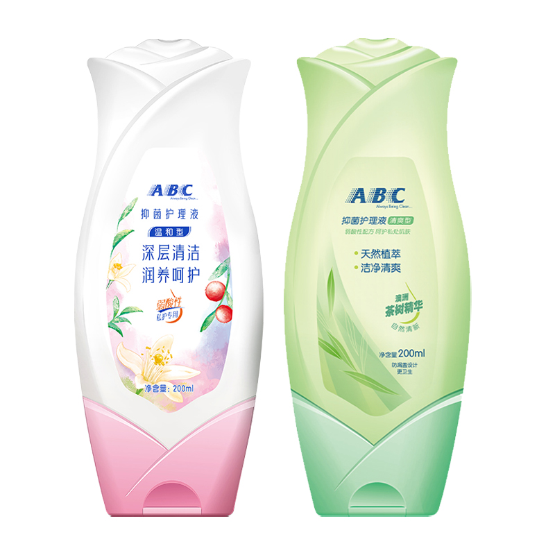 ABC护理液2瓶400ml私处卫生抑菌温和不刺激经期清洗液清爽正品 - 图0