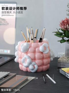 采购产品创意笔筒装饰品，家庭配件，办公室桌面装饰品，化妆储存