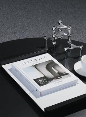 样板间装饰彷真书现代简约外文杂志硬壳道具书样品屋展示中心桌面