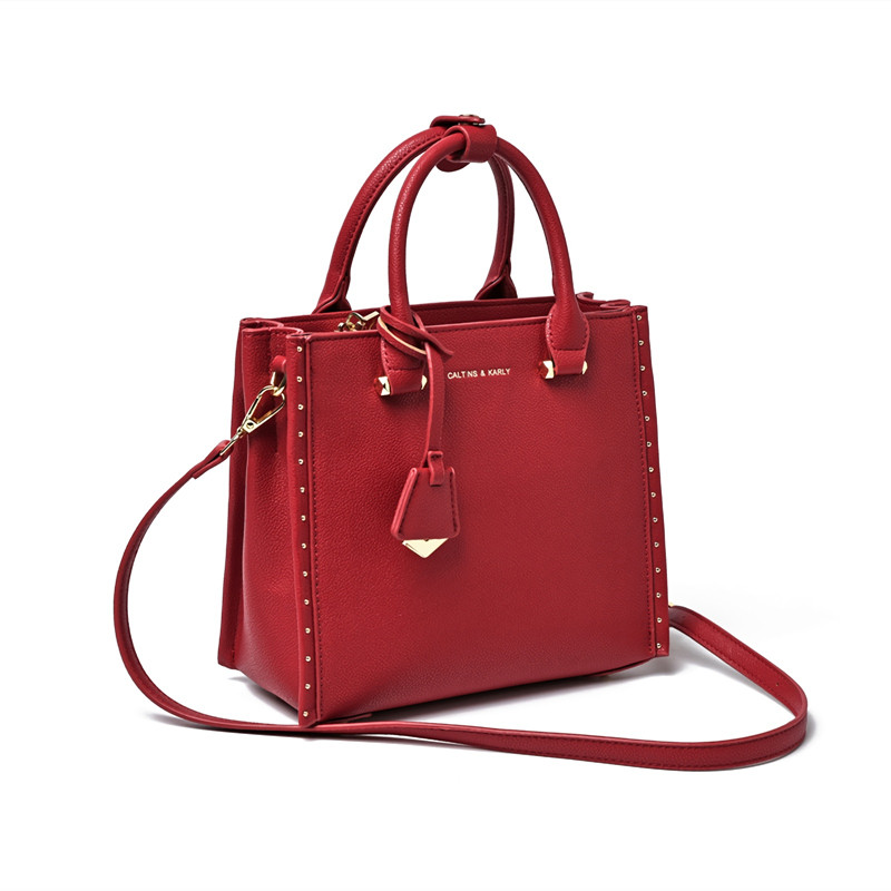 小&ck高级感红色大容量女结婚包包 fanssde女士包袋