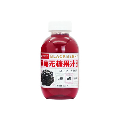 百汇园黑莓饮料无糖饮料整箱特惠装320ml*10瓶茶饮料