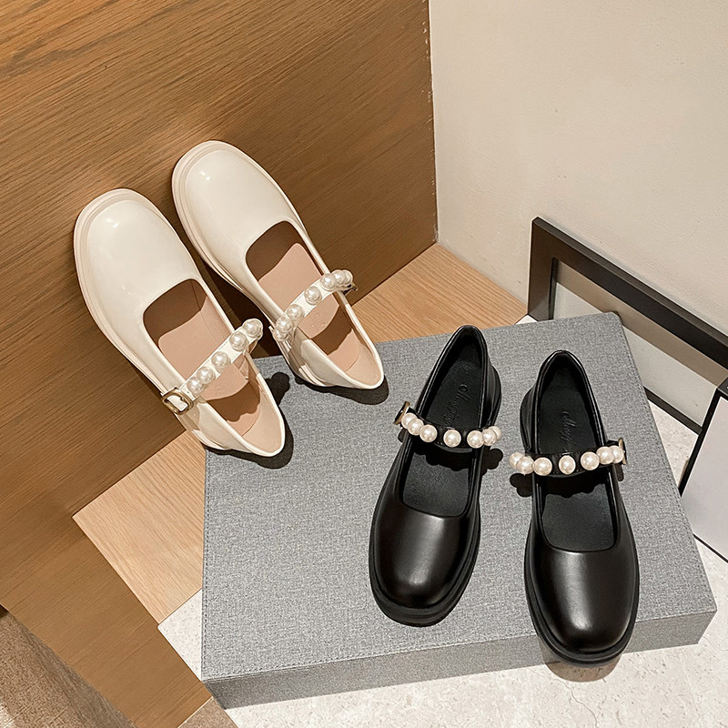 爆款法式复古玛丽珍小皮鞋女2025春夏新款学院风厚底单鞋大码女鞋,淘宝优惠券,粉丝福利购,淘宝优惠卷