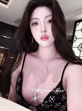 QIANYI仟意珠宝【幸福之门】镀18k金富家千金白富美闪耀锆钻项链