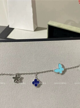 QIANYI仟意珠宝【轻奢系列】白富美千金贝母四叶草蝴蝶镀k金手链