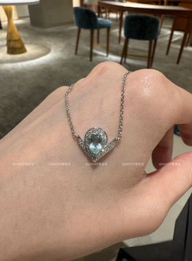 QIANYI仟意【为爱加冕】白富美名媛气质s925银满钻高定手镯