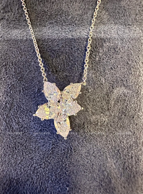 QIANYI仟意珠宝【轻奢系列】白富美千金风镶嵌进口锆钻气质项链