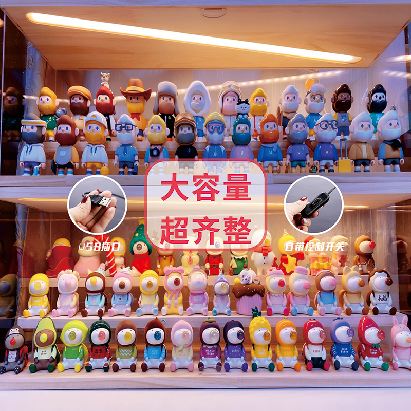 Pop Mart storage display acrylic with light