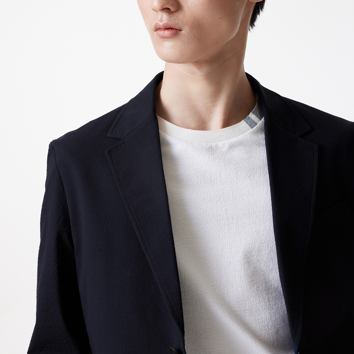 杰克琼斯秋季款男士休闲西服双口袋纽扣门襟时尚西服外套男士男装 - 图3