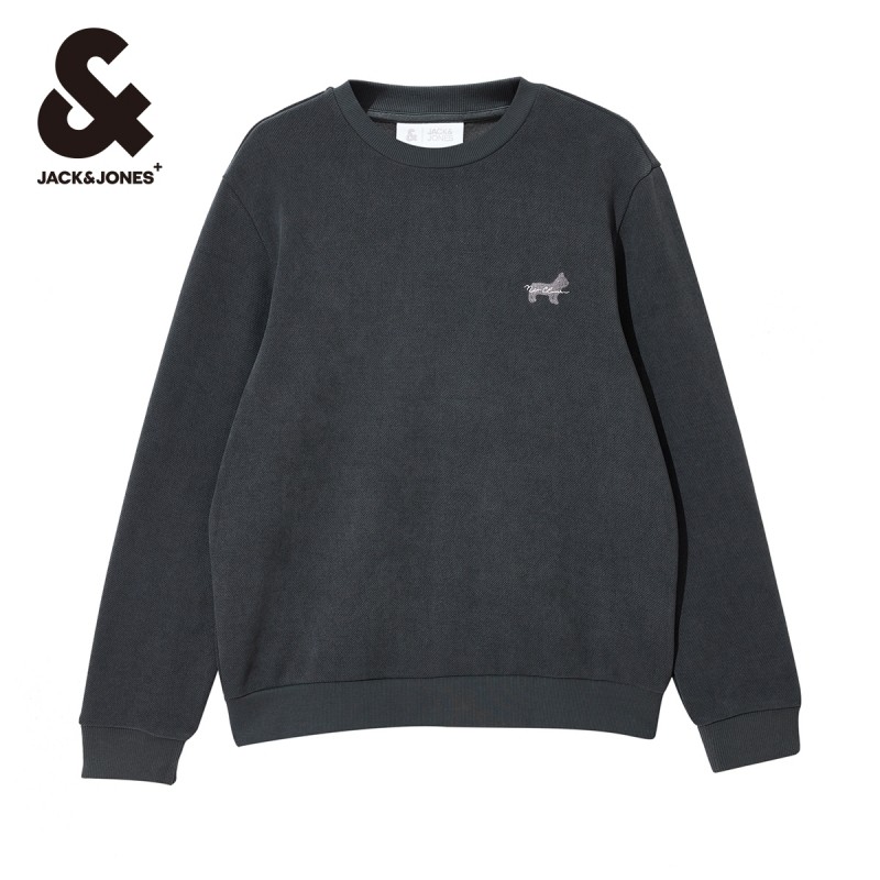 杰克琼斯冬季新款时尚潮休闲百搭舒适法斗狗长袖圆领直筒卫衣男装,淘宝优惠券,粉丝福利购,淘宝优惠卷