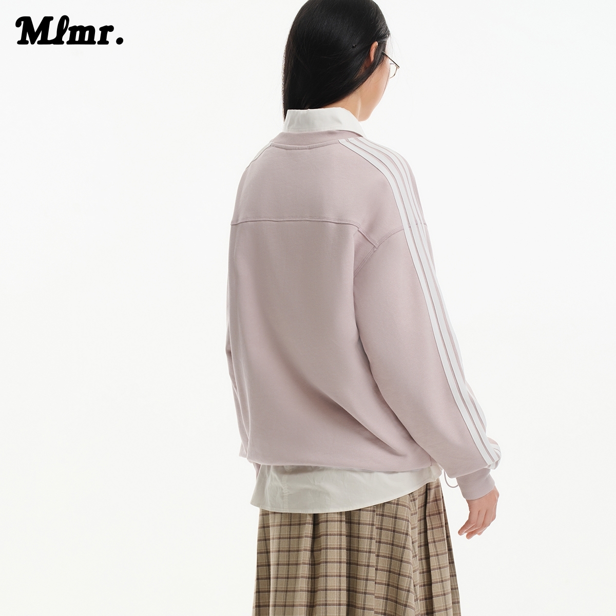 杰克琼斯奥特莱斯MLMR秋季上衣杠条圆领字母刺绣卫衣男女同款男装