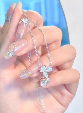 S999足银紫藤闪耀项链轻奢小众时