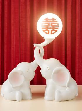 吉象长明灯送新人闺蜜结婚婚房床头柜装饰品摆件高档实用新婚礼物