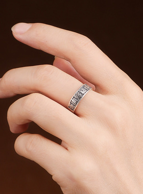 925银天官赐福男女戒指