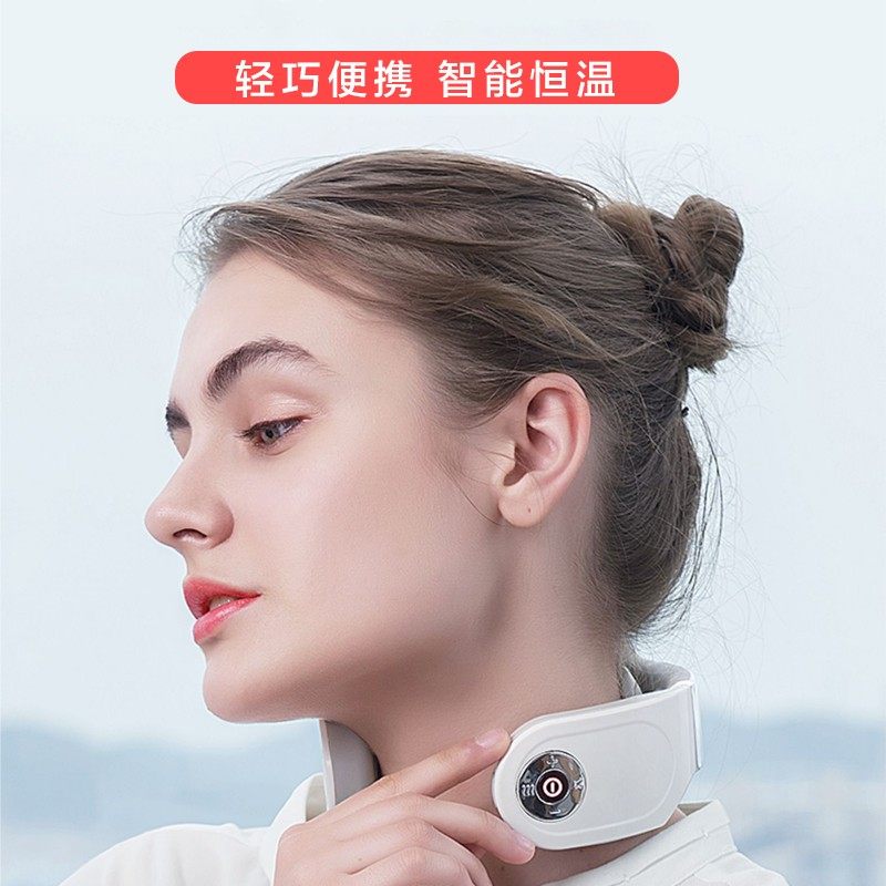 颈椎按摩器颈部脖子疼肩颈按摩仪背部腰部热敷护颈仪劲椎生日礼物,淘宝优惠券,粉丝福利购,淘宝优惠卷
