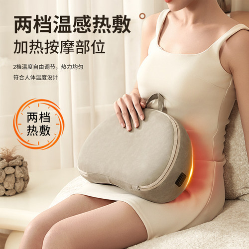 颈椎按摩器腰部背部颈部按摩仪多功能按摩枕脖子靠垫全身揉捏热敷 - 图3