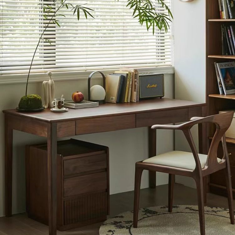 德国品质定制南北美黑胡桃木实木桌面高档餐桌电脑桌茶桌大板书桌 - 图3