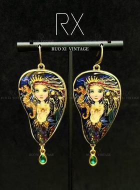 水钻男女通用古典复古立体雕项链