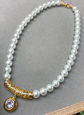 法式温柔风春夏新款轻奢10M珍珠