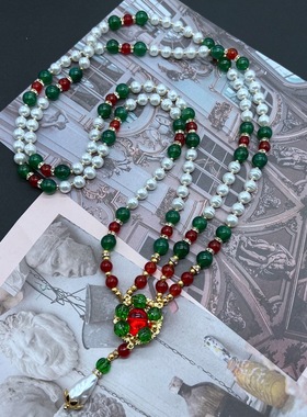 青岛vintage饰品气质优雅双层琉