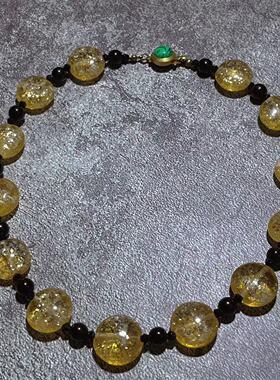 vintage复古回流古法扁圆琉璃水