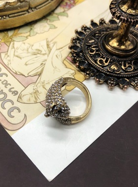 复古复古轻奢满钻镶戒指/指环