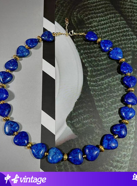 天然石中古vintage复古简约项链