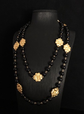 欧玛拉琉璃圆珠链经典复古宫项链