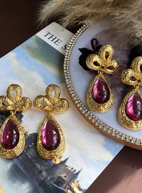 欧玛拉复古宫廷风如意结透项链