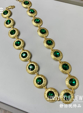 欧美宫廷风轻奢项链法式复古气质