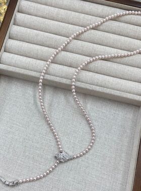 2026新款老钱风蛇头灵蛇珍珠项链