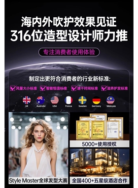 德国权尚】电吹风机负离子护发静