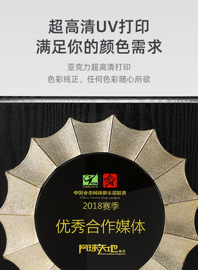 实木奖牌定制定做创意木托奖牌比赛颁奖五角星荣誉授权牌制作刻字