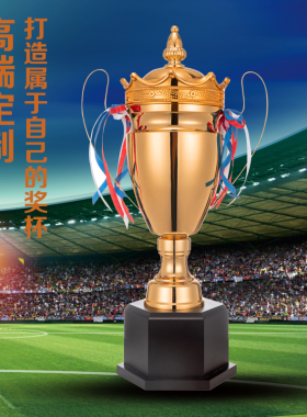 高档奖杯定制金属足球冠军篮球跆拳道MVP团体团队特大号金银新款