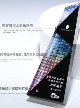 高档创意水晶奖杯定制 斜面水晶奖牌公司颁奖定做比赛纪念礼品