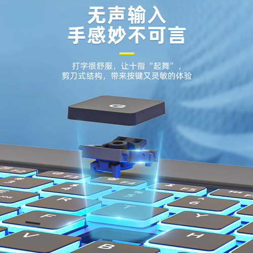 朗费克适用华为matepad11键盘pro10.8寸畅享2荣耀v6联想小新pad鼠标套装m6/5小米手机11.5s平板电脑oppo蓝牙 - 图2