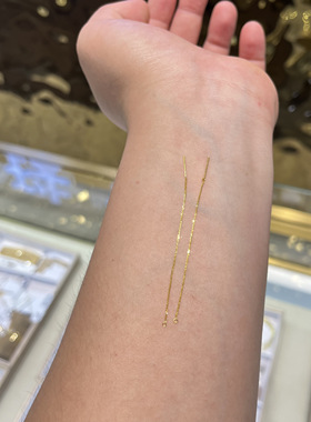 18K耳线肖邦耳线Au750直针耳线多样性发货发一对