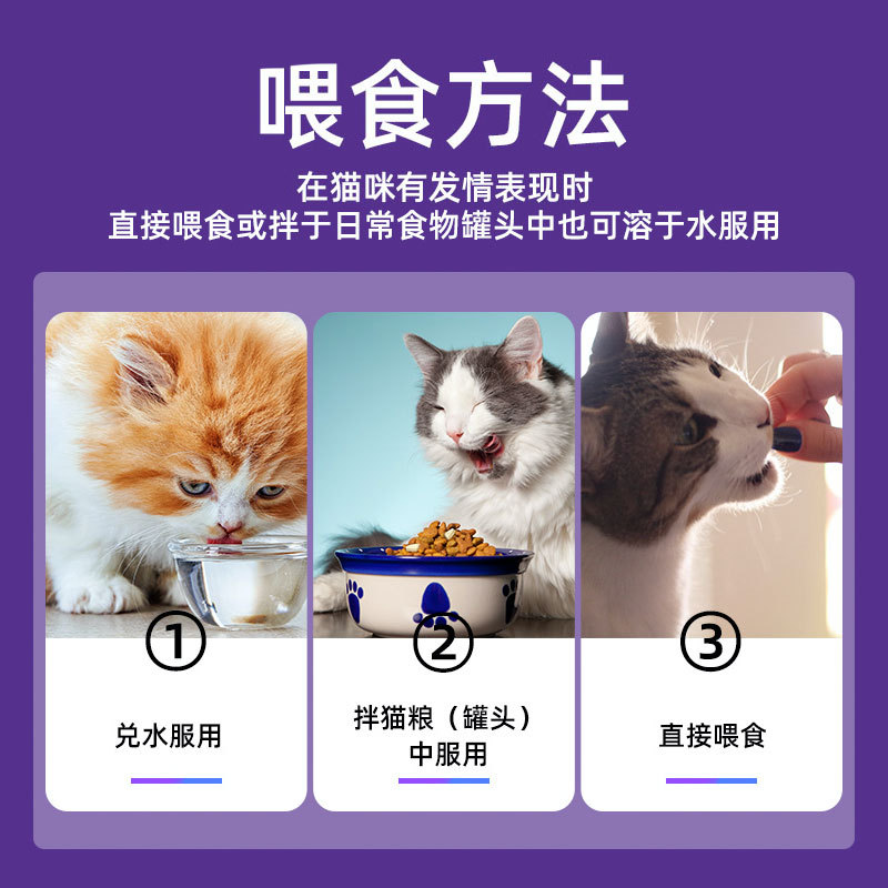 猫咪抑情专用公猫母猫禁发情液抑制药抑制发情期猫闹绝育粉绝孕药 - 图0