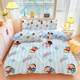 Crayon Shin-shin-skin-friendly four-piece set cartoon skin-friendly soft sheets and quilt cover for children's summer breathable bed three-piece hot style