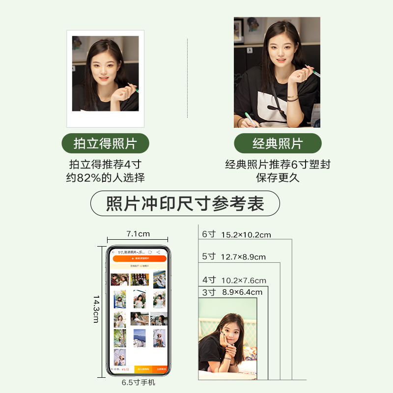洗照片冲印手机照高清拍立得加相册包邮冲洗相片塑封照片打印洗印-图2