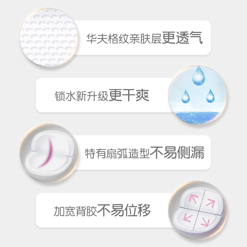 贝亲120+12片一次性防漏防溢乳垫 贝亲思麦林防溢乳垫