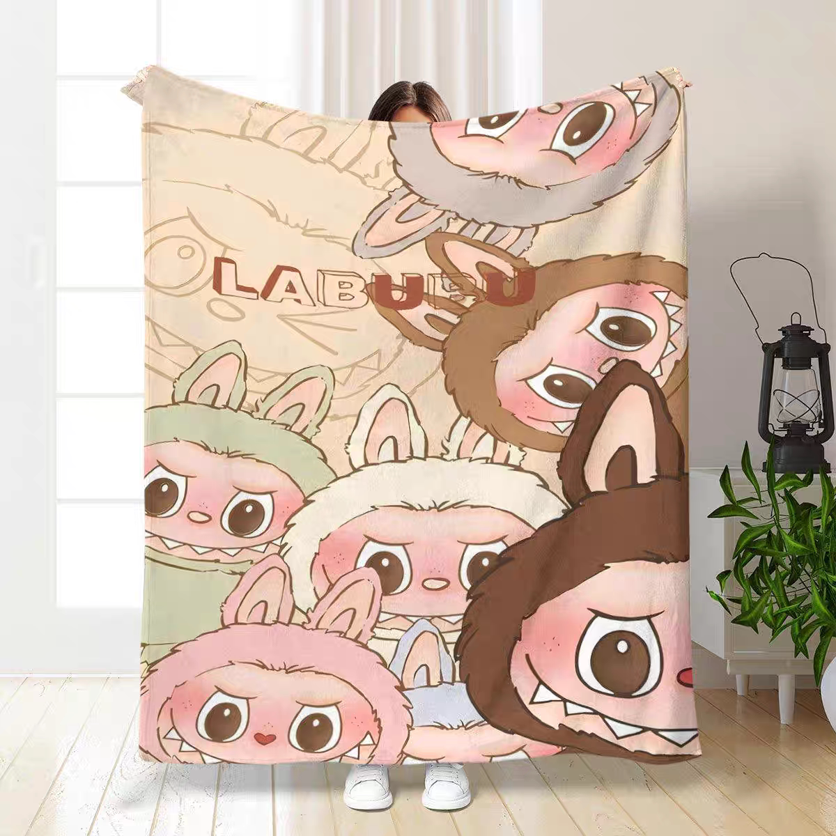 拉布布毯子柔软舒适法兰绒毛毯可机洗卧室毛毛空调盖毯