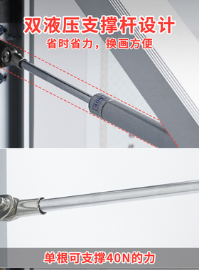 定制带锁海报框证件框展示