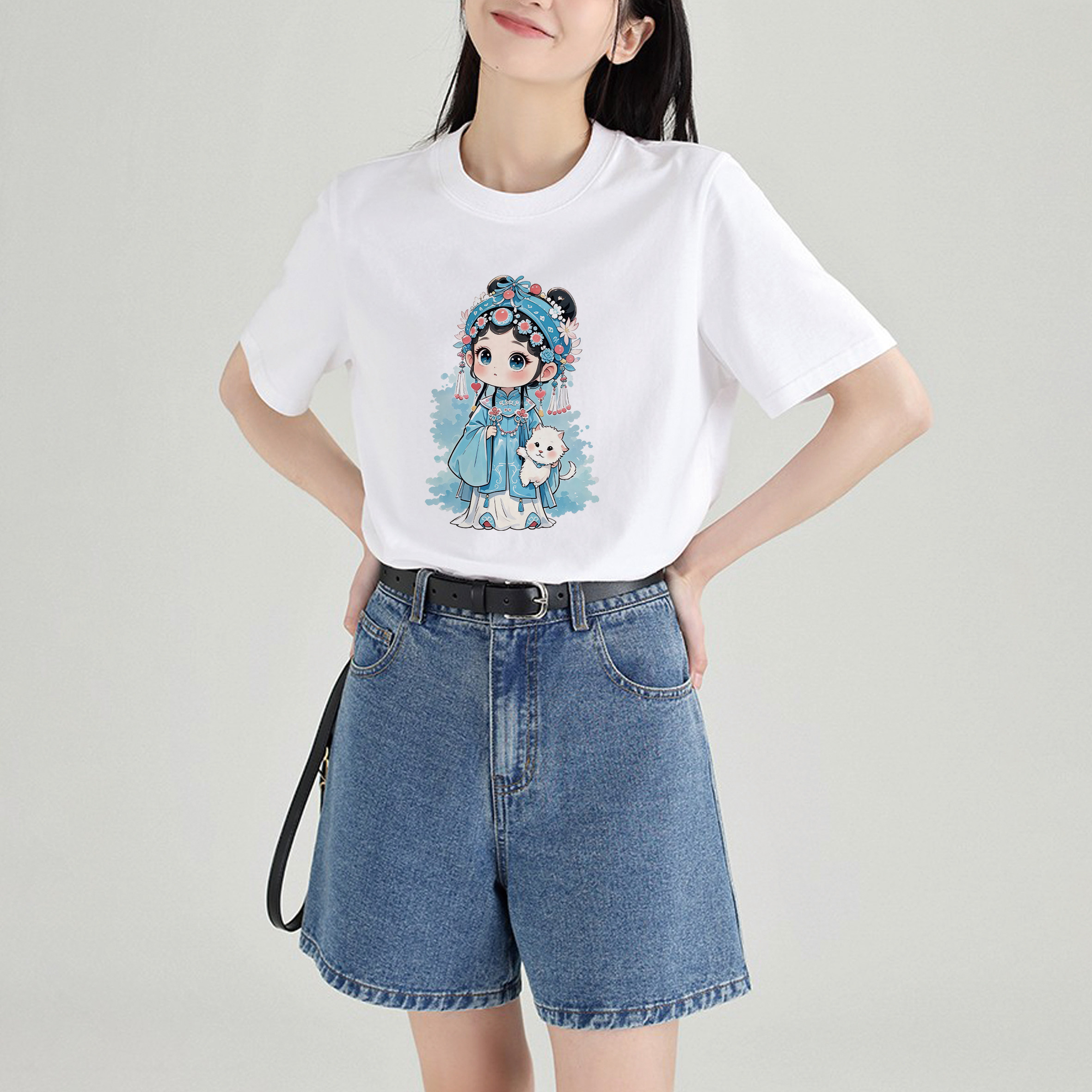 原创国潮戏曲人物京剧脸谱热转印烫画贴纸白墨烫画衣服印花贴花,淘宝优惠券,粉丝福利购,淘宝优惠卷