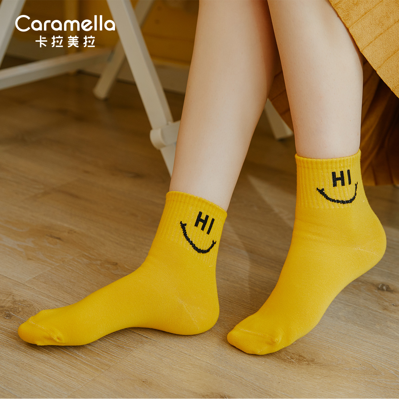 caramellaoutlets店caramella袜子女春秋中筒袜船隐形袜ins潮可爱棉袜日系韩版ulzza2