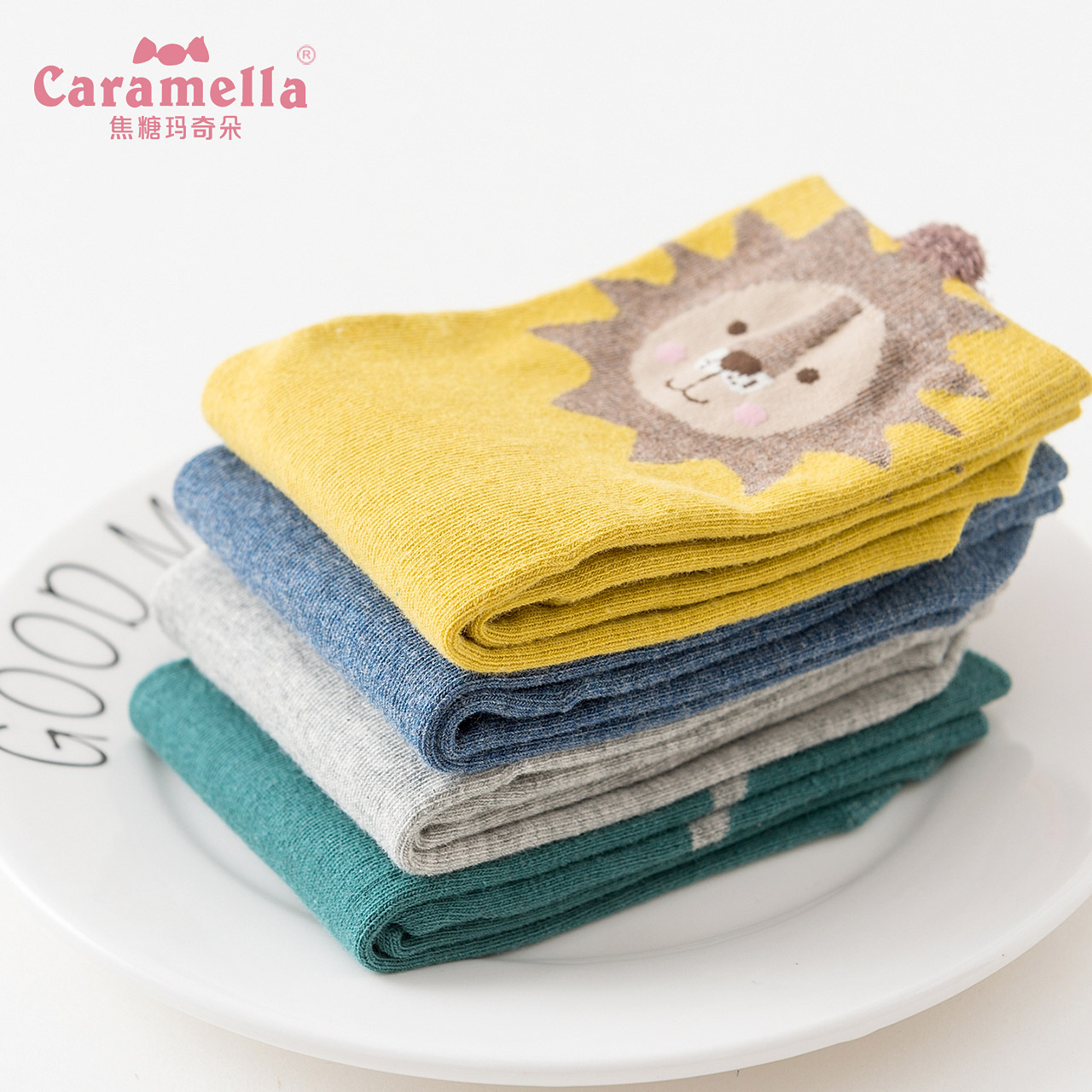 caramellaoutlets店caramella女袜子ins潮网红中筒袜子女春夏可爱日系卡通船袜短棉袜1