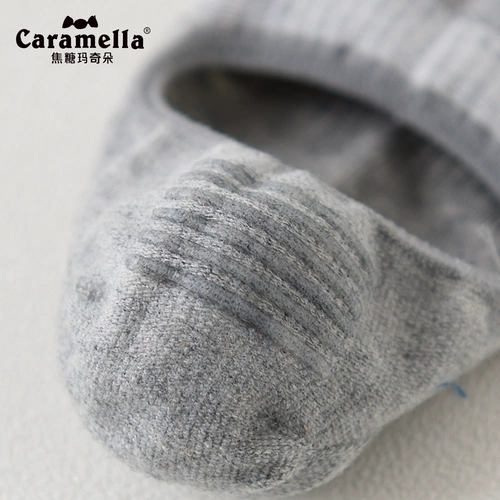 CARAMELLA Спортивные демисезонные трендовые невидимые нескользящие носки, впитывают пот и запах