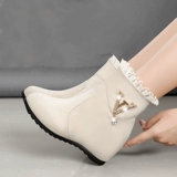 Martens, демисезонные короткие сапоги, флисовые высокие туфли, подходит для подростков