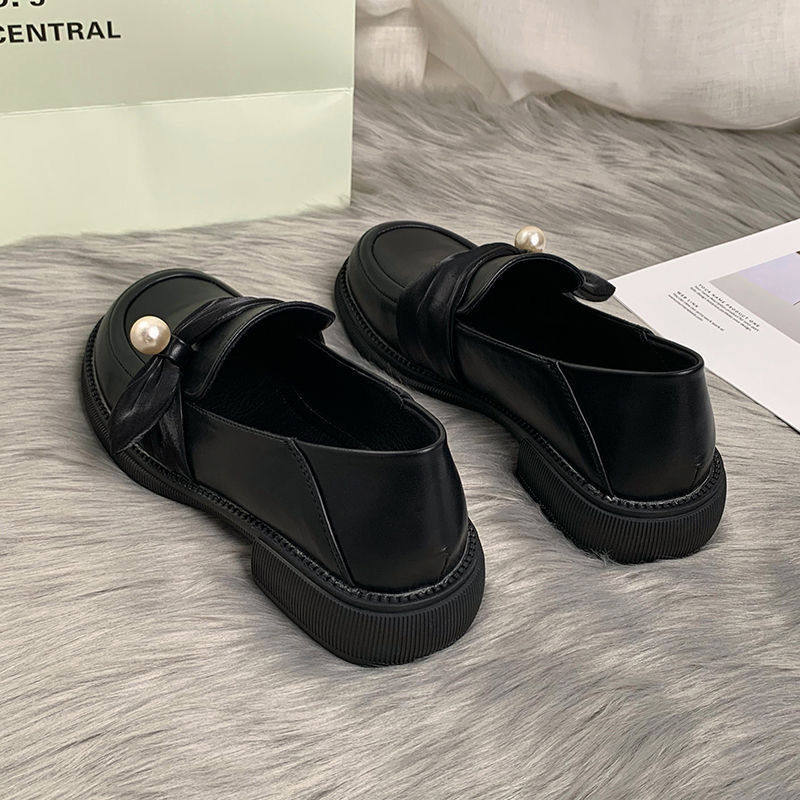 秋季乐福鞋女英伦风小皮鞋女豆豆鞋2025新款一脚蹬豆豆鞋单鞋女款,淘宝优惠券,粉丝福利购,淘宝优惠卷