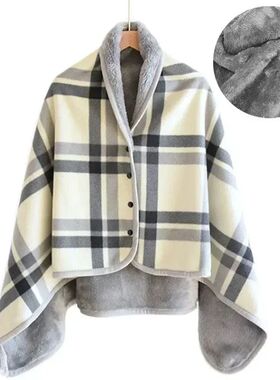 Wearable Blankets Shawl Blanket Flannel Lazy Casual Office B