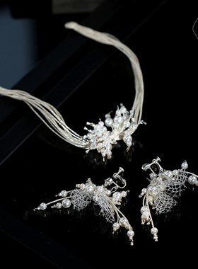 高级感新娘甜美项链轻奢大气